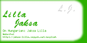 lilla jaksa business card